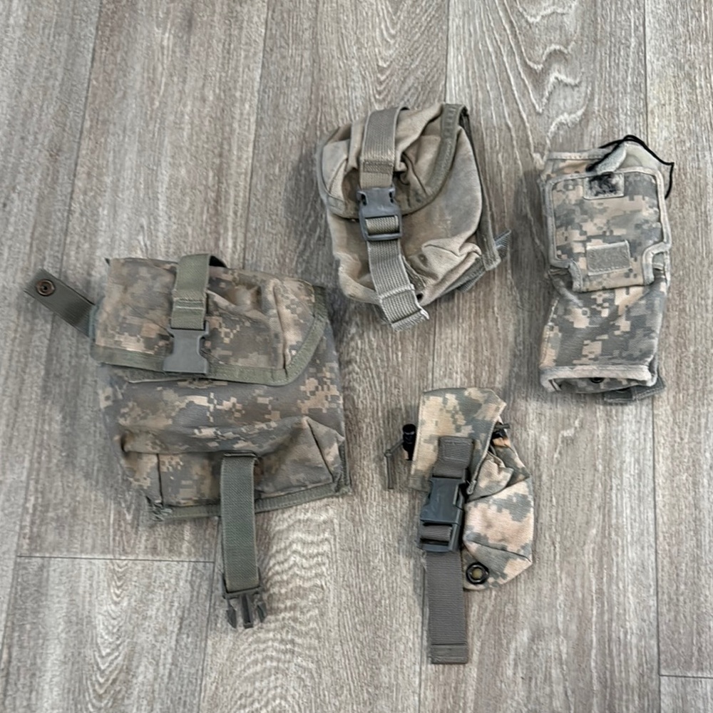 Tactical pouches digital camo bundle of 4